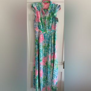Lilly Pulitzer Bohemian Queen Silk maxi dress. HTF Holy Grail 🦄
